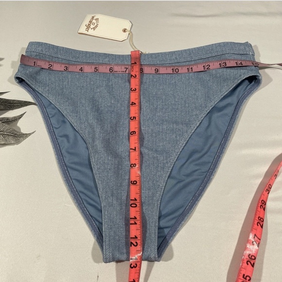 NWT Billabong x Wrangler‎ [ Large ] Down Denim High Waist Bikini Bottoms - Picture 8 of 12